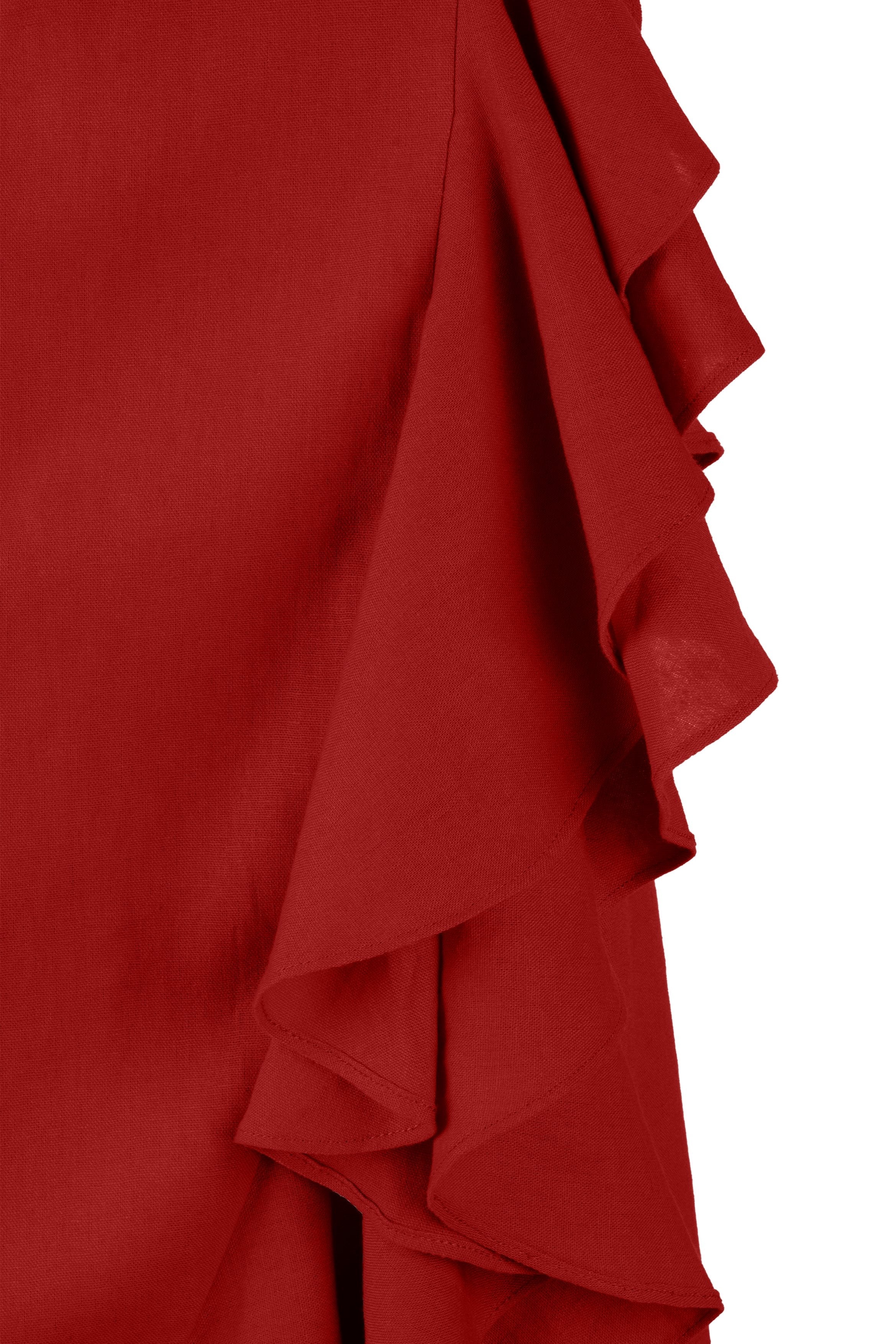Golestan Ruffle Skirt - Deep Red by Rosewater House