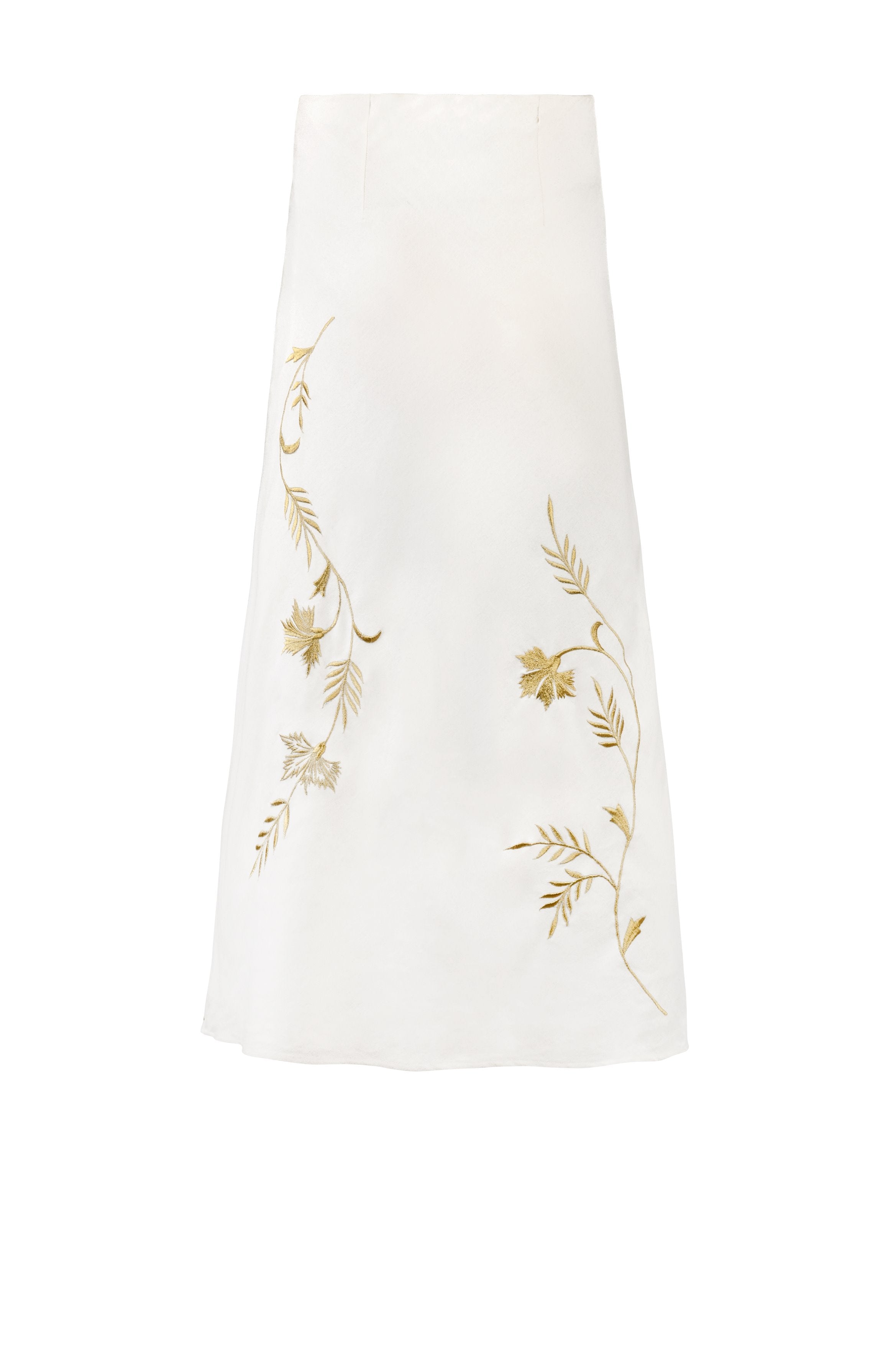 Lily Skirt - Ivory & Gold by Rosewater House
