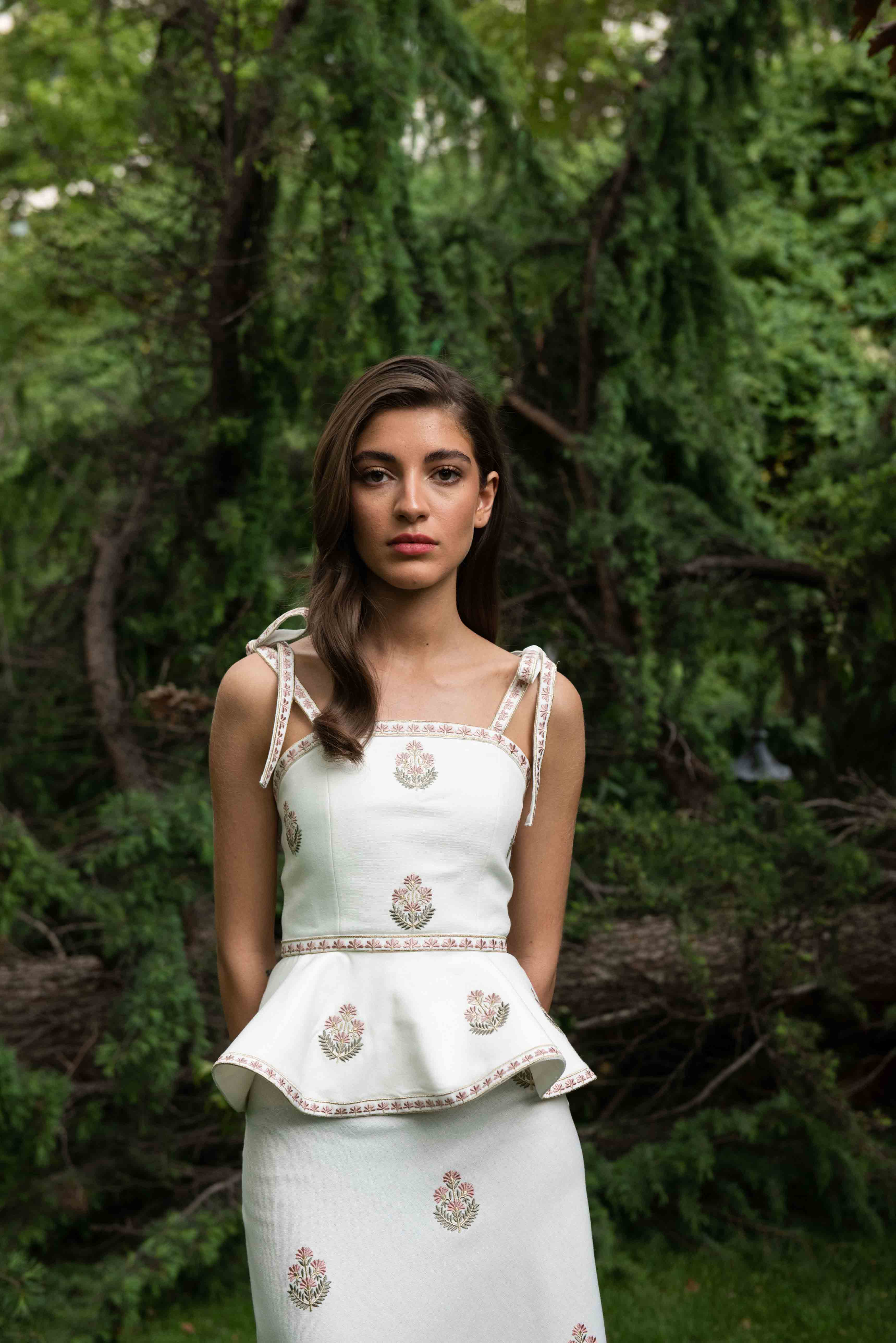 Mina Top - Ivory & Pink by Rosewater House