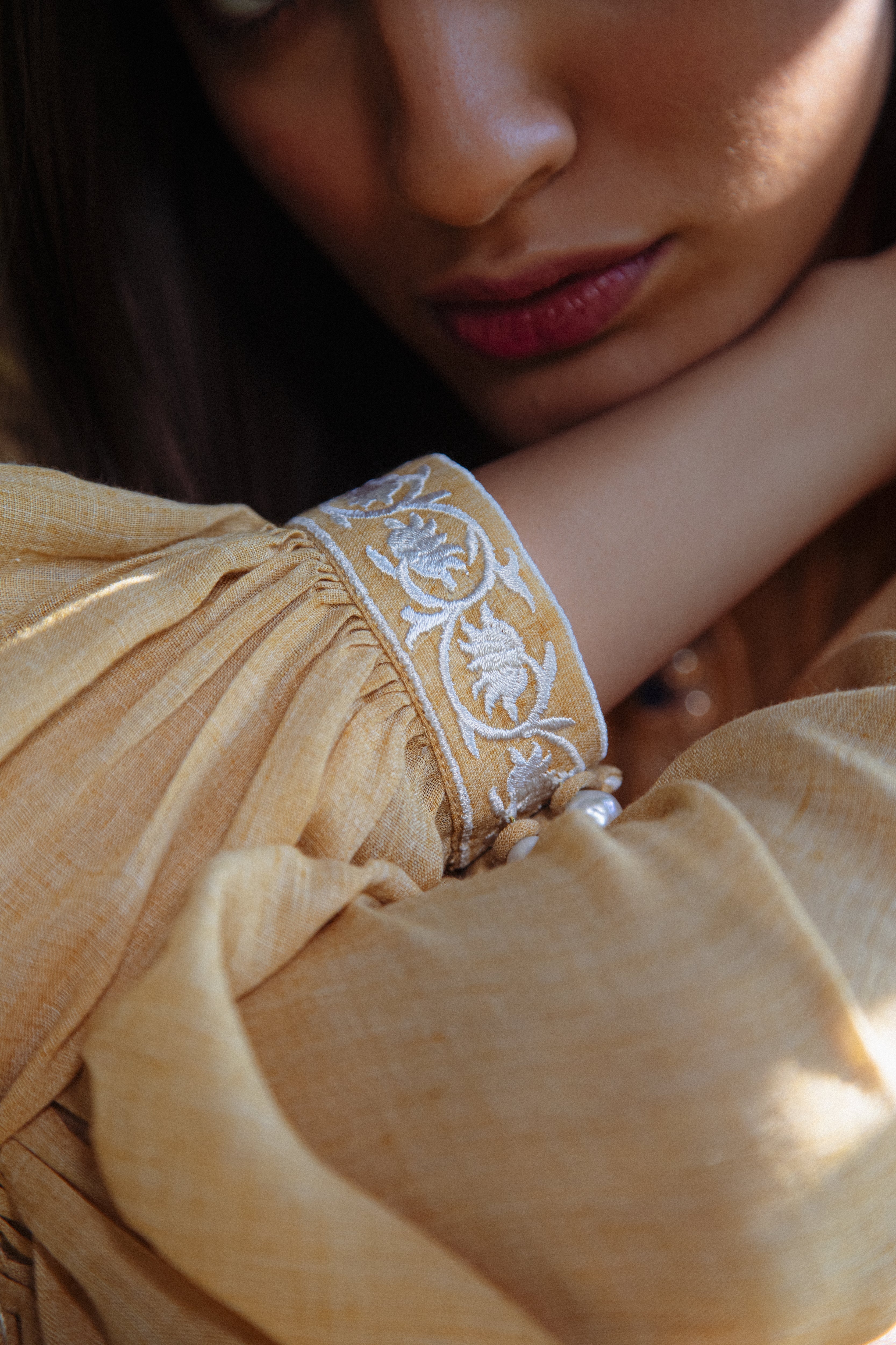 Niloufar Blouse - Yellow by Rosewater House