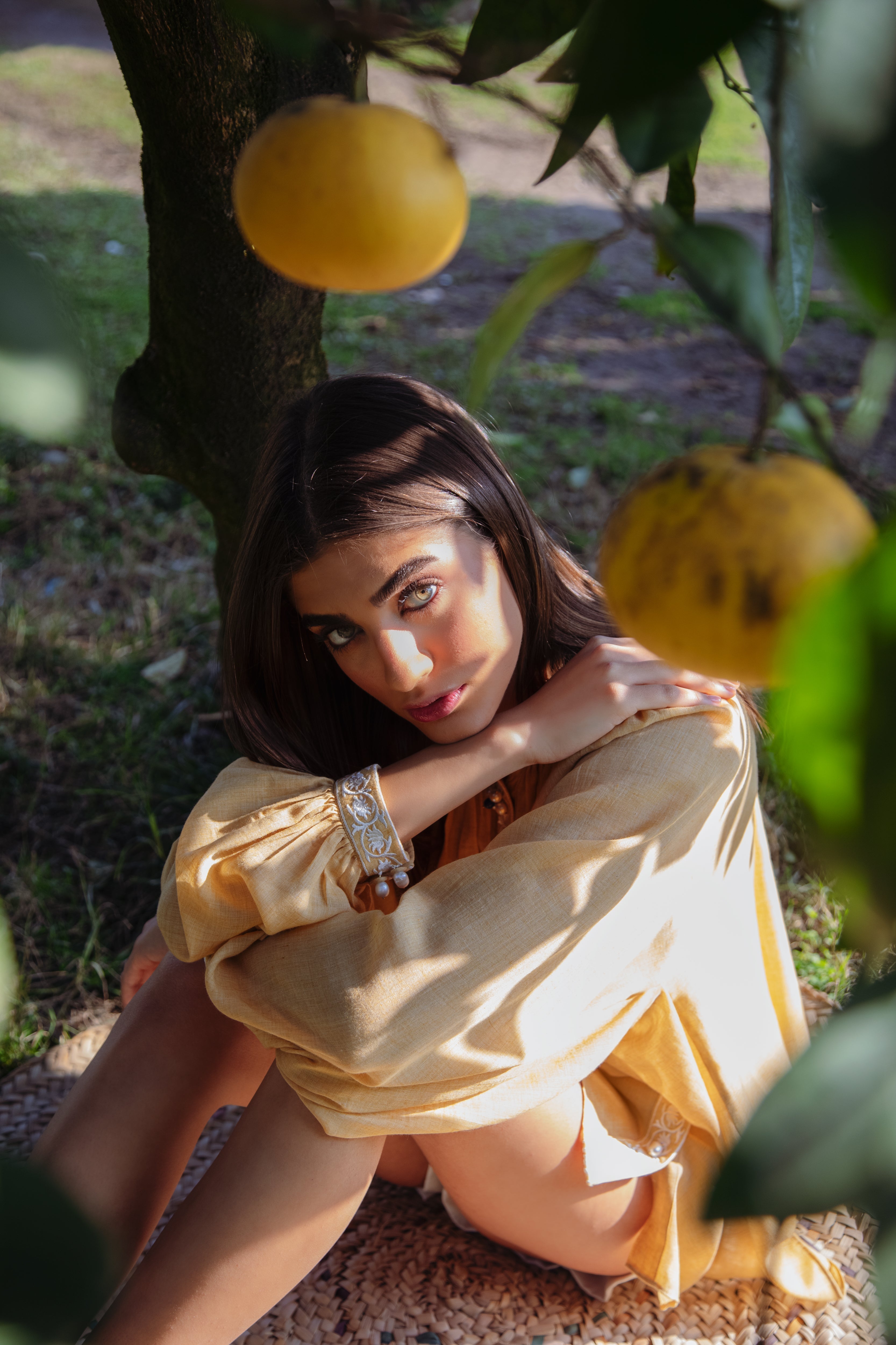 Niloufar Blouse - Yellow by Rosewater House