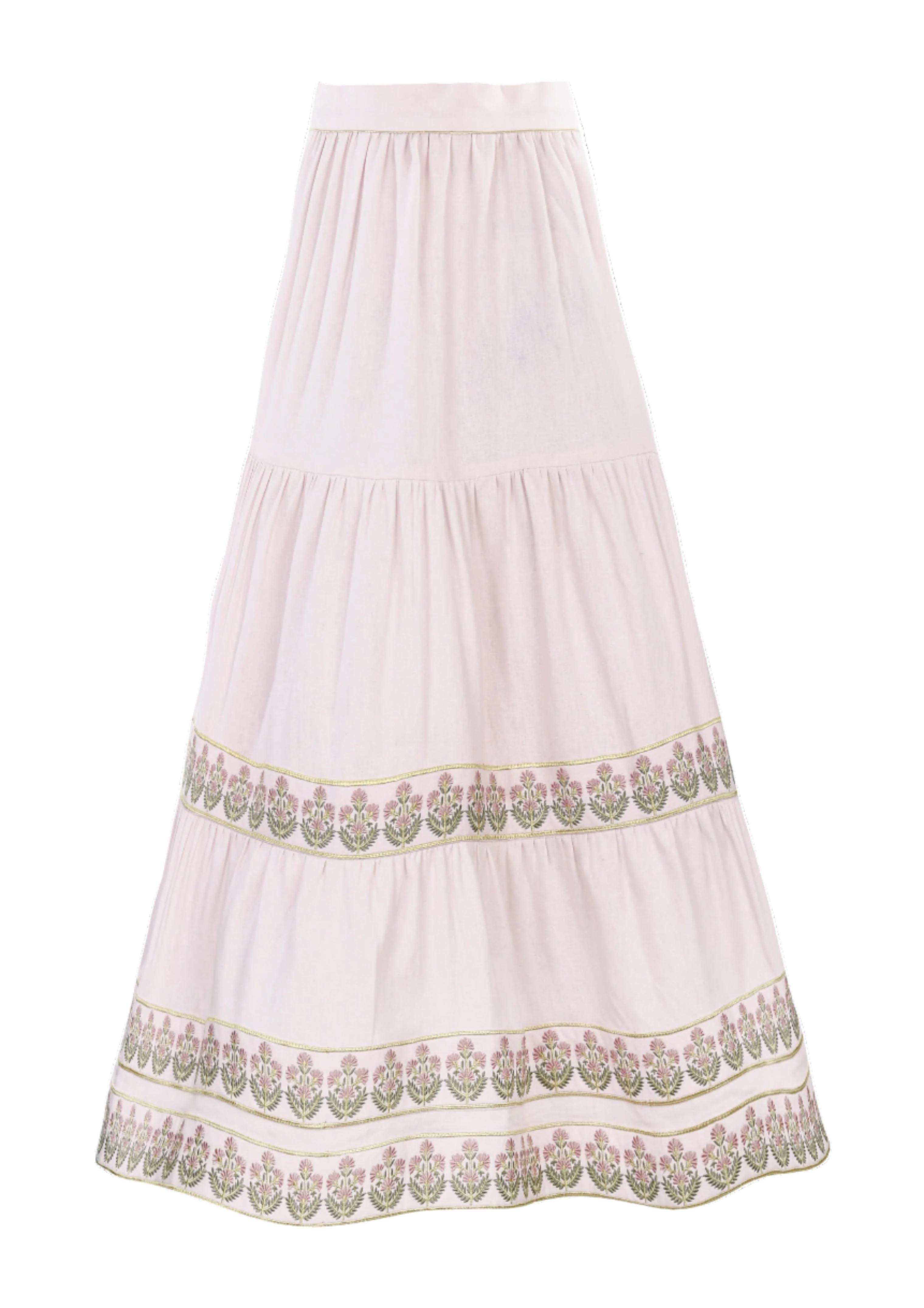 Parya Ruffle Skirt - Pink by Rosewater House