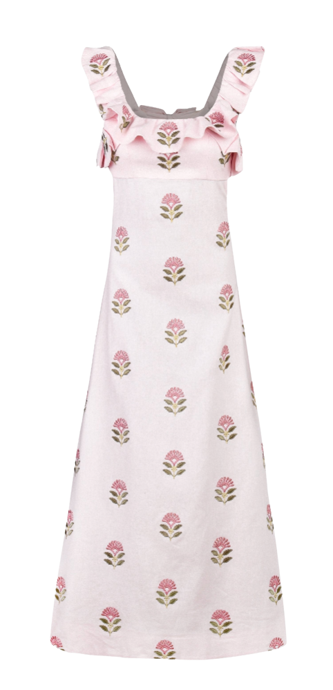 Malika Dress - Pink & Pink by RosewaterHouse