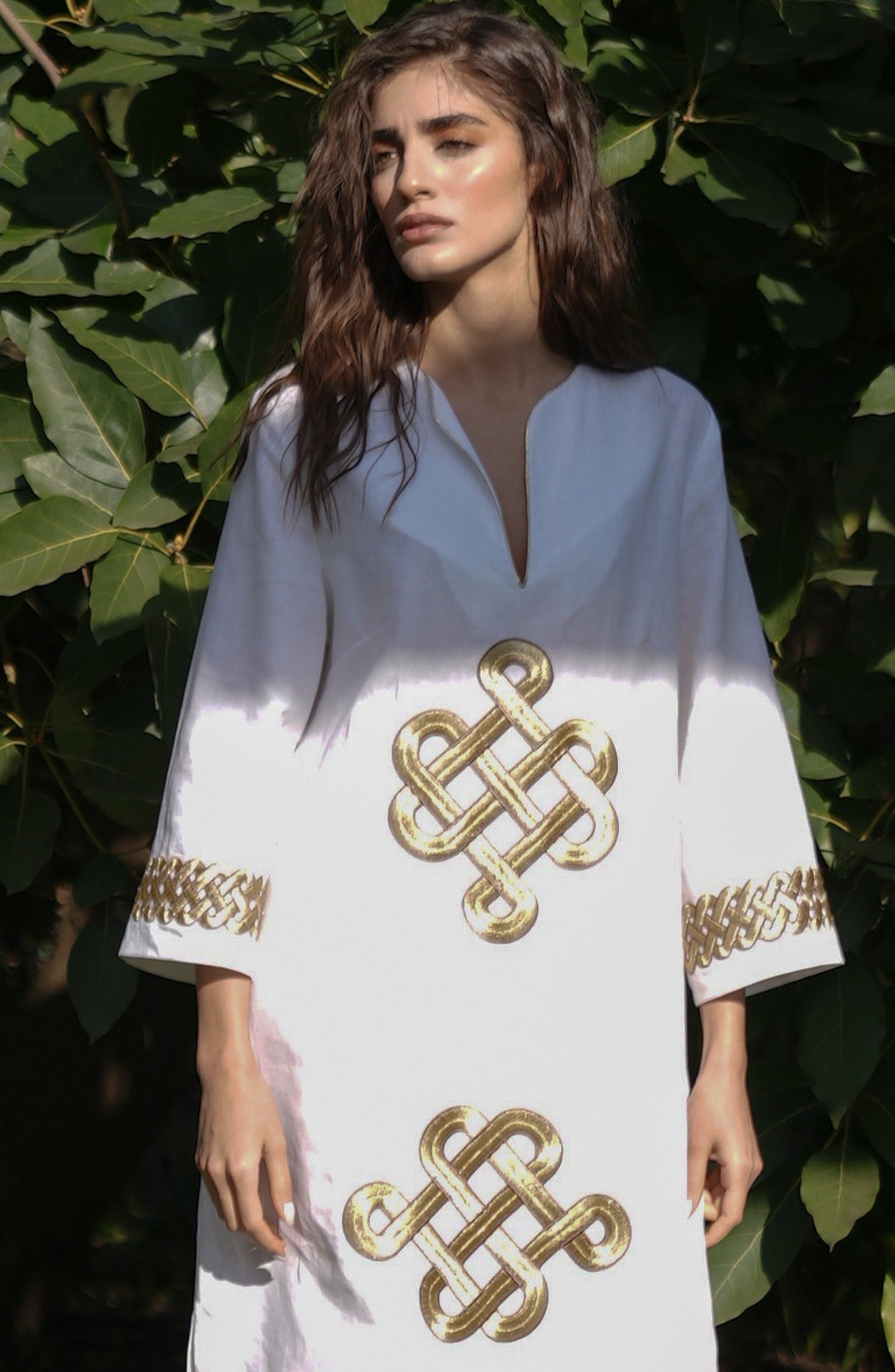 Taj Kaftan - White by Rosewater House