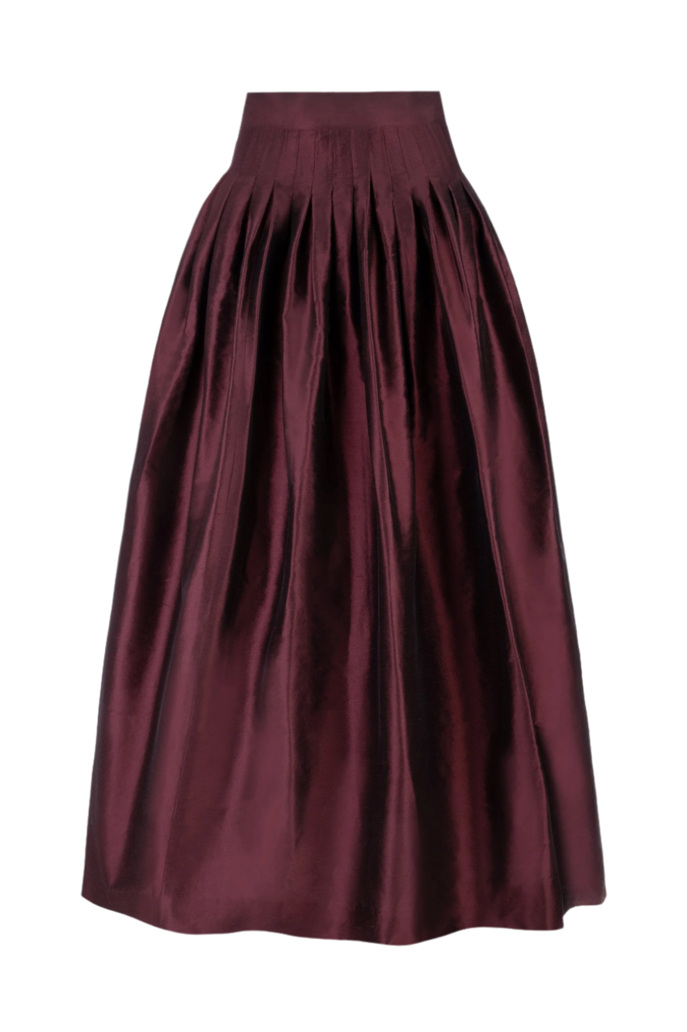Yass Taffeta Ball Skirt - Burgundy by Rosewater House