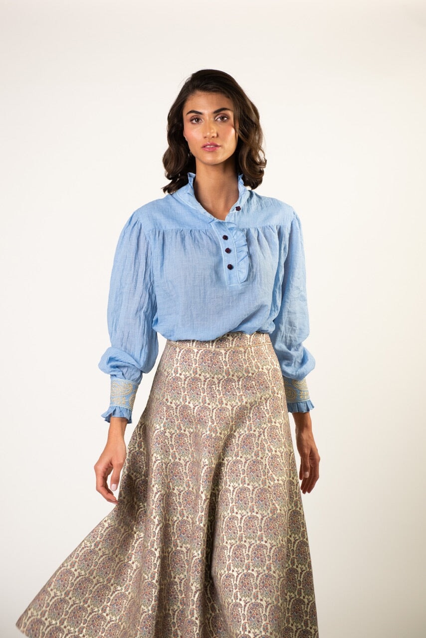 Cypress Blouse - Blue by Rosewater House
