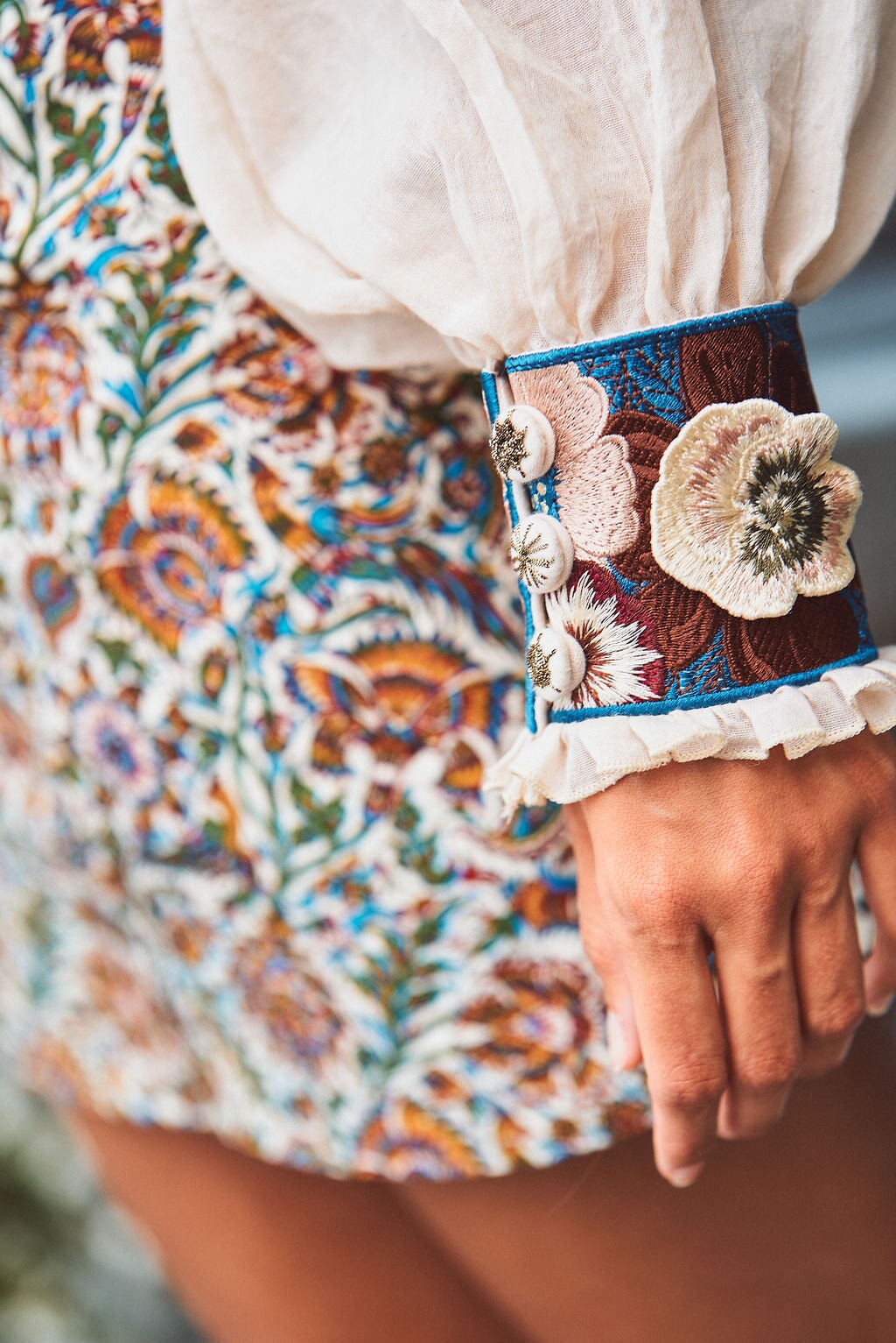 Pansy Blouse - Creme by RosewaterHouse