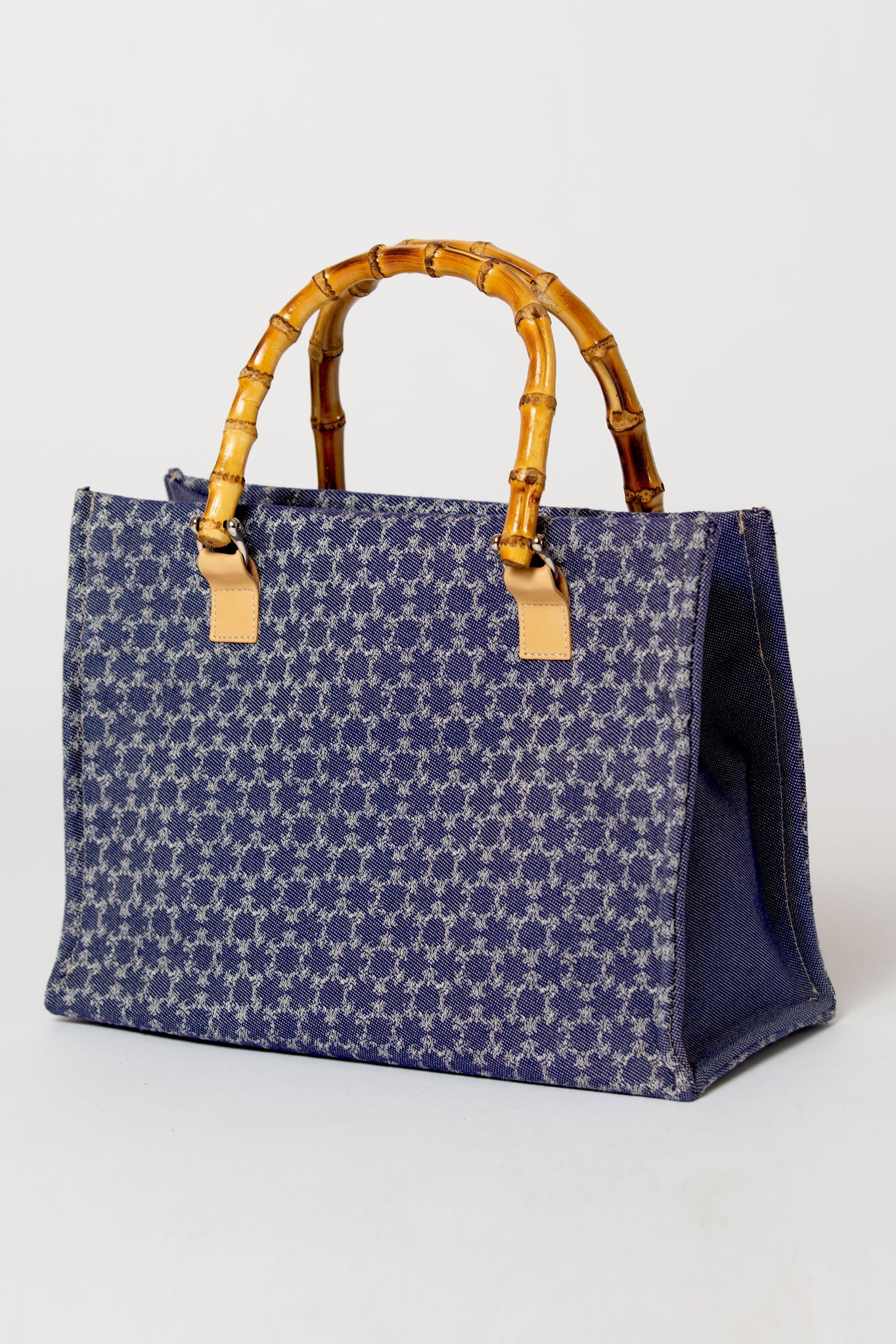 Allegra Monogram Bag - Navy by Miguelina