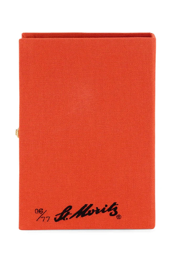 Glacier Express St Moritz Book Clutch by Olympia Le-Tan