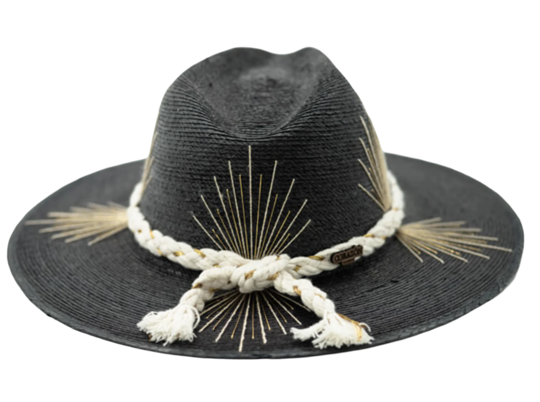 Exclusive Agave Black Cowboy Hat by Corazon Playero - Preorder