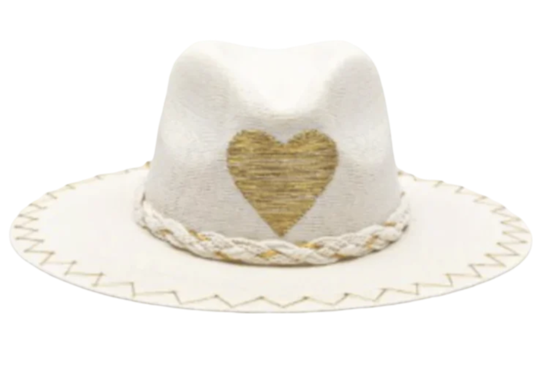 Ximena Gold Hat by Corazon Playero