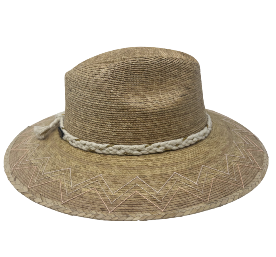 Chevron - Light Pink Hat by Corazon Playero