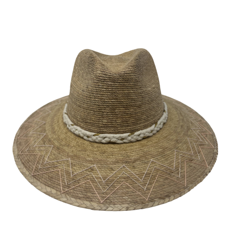 Chevron - Light Pink Hat by Corazon Playero