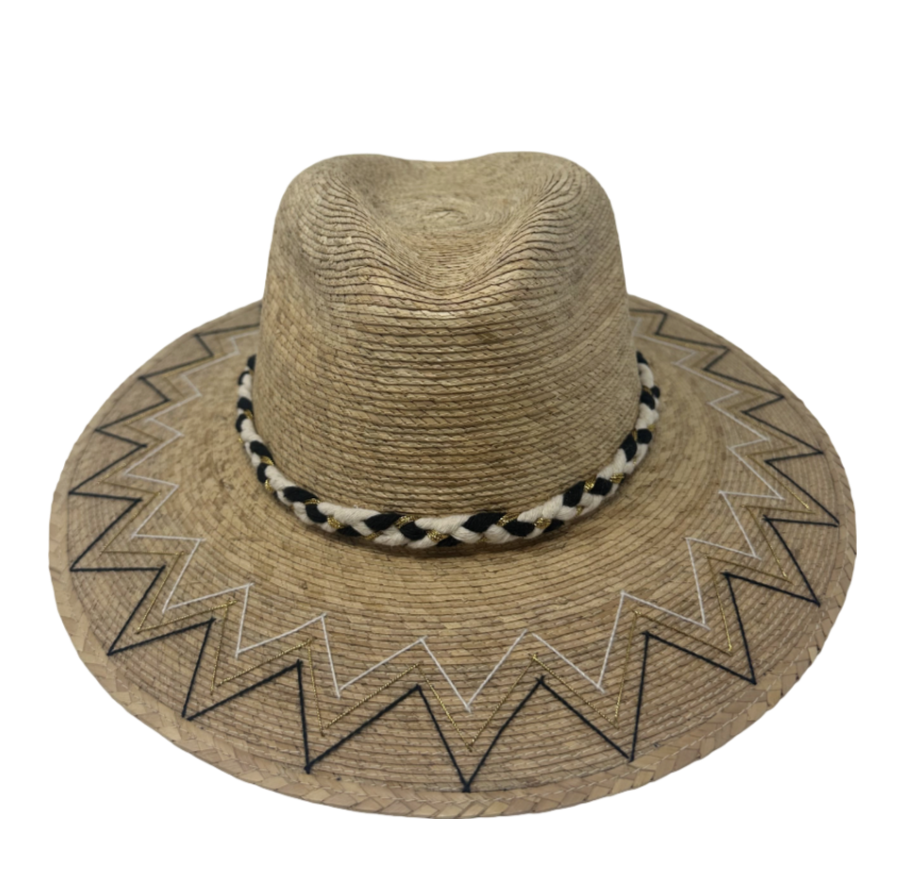 Exclusive Chevron - Black and Gold Hat by Corazon Playero