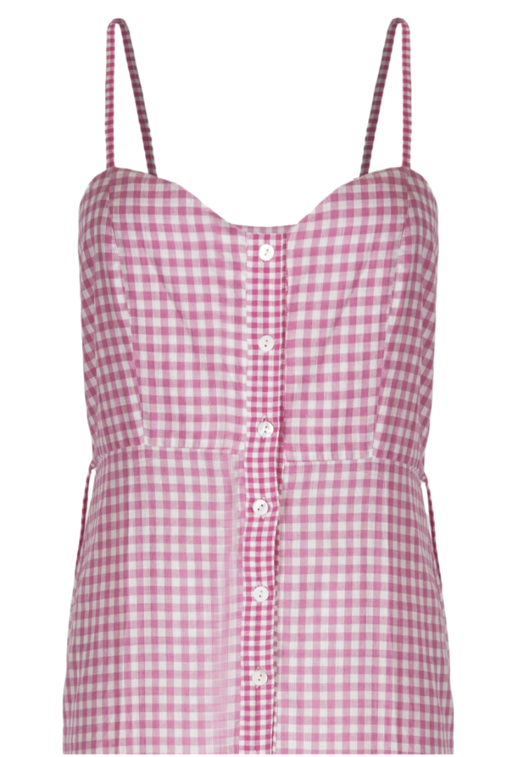 Gigi Vichy Dress Pink by Hess