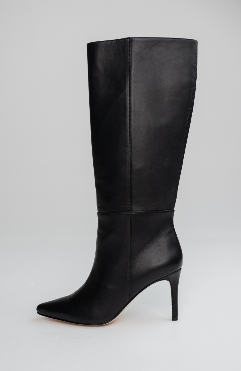 Paloma Tall Boot Black by Alma Caso