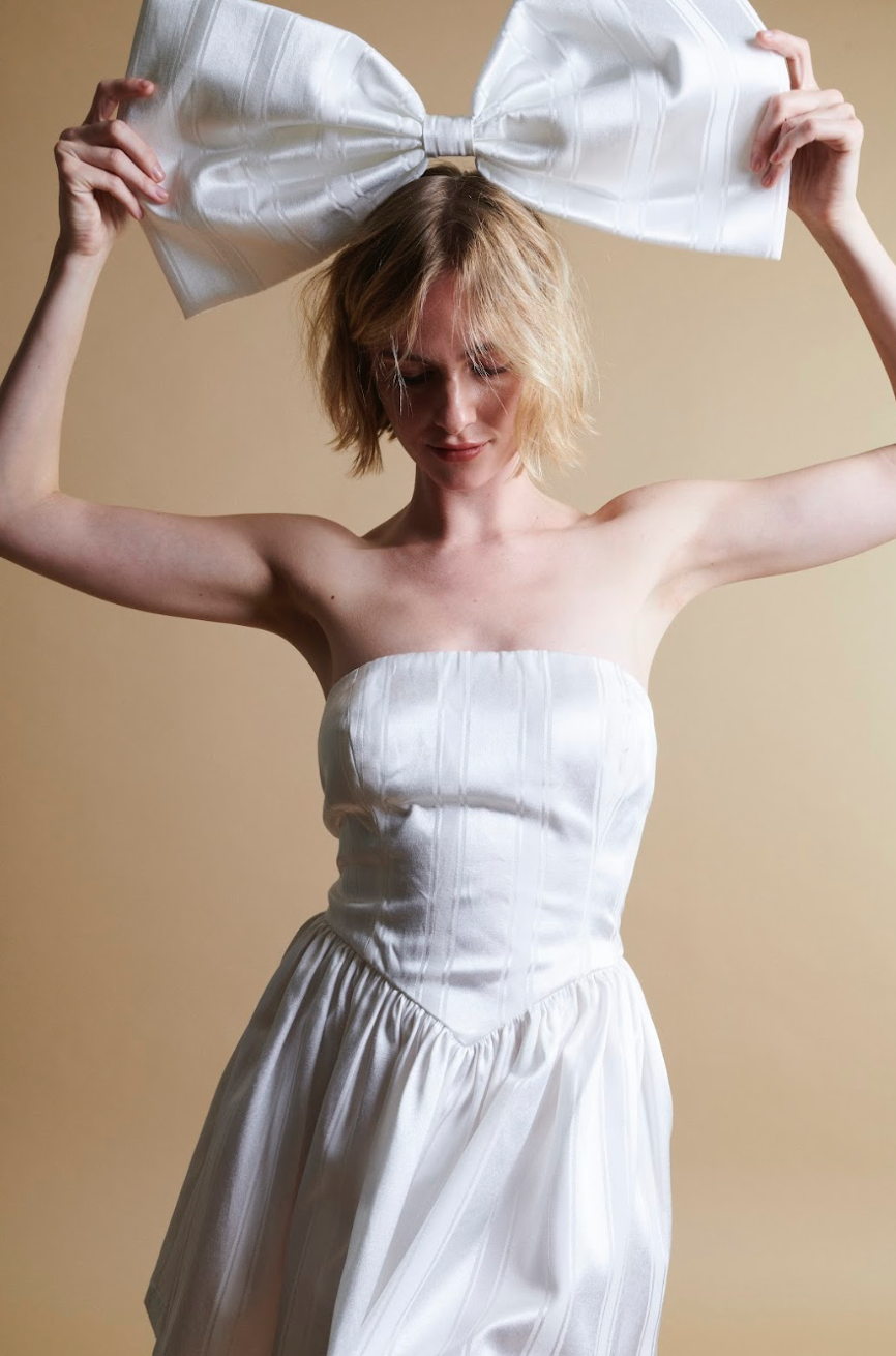 Roxanne Mini Dress with Bow by Madeline Marie