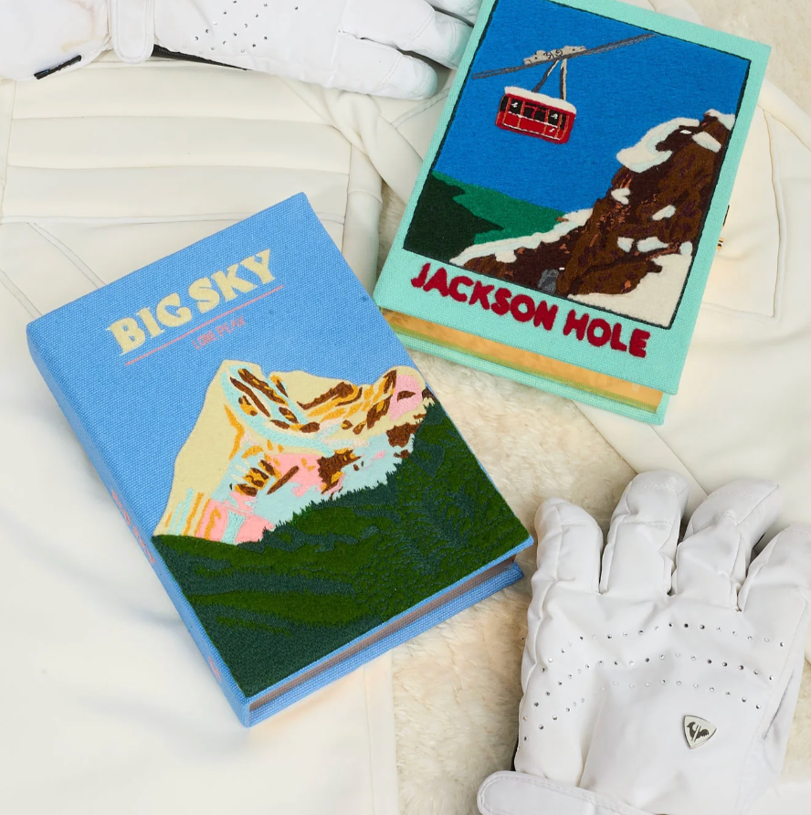 Big Sky Book Strapped Clutch by Olympia Le Tan