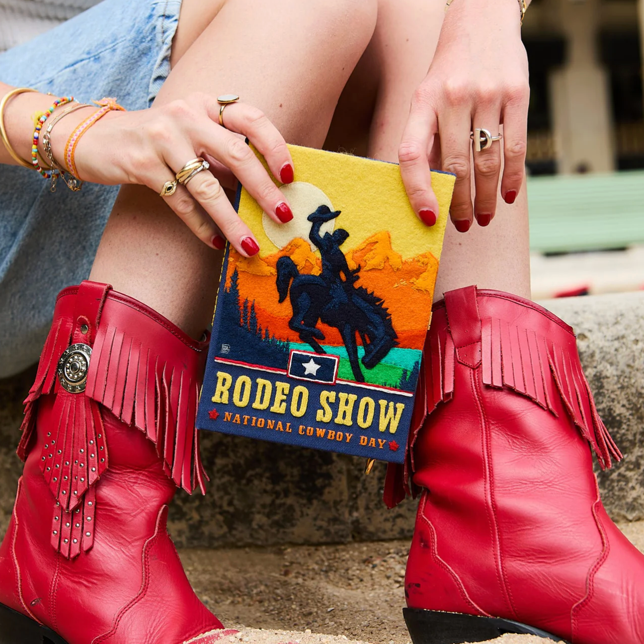Rodeo Show Book Clutch by Olympia Le Tan