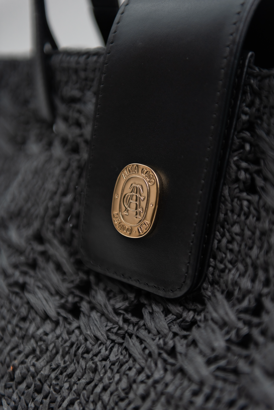Loretta Raffia Bag by Alma Caso