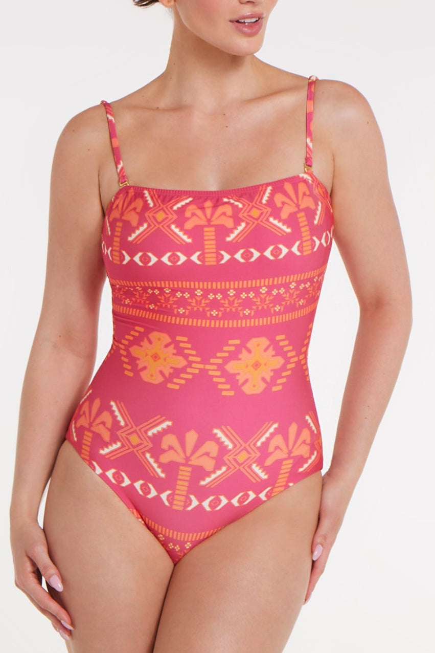 Leonor One-piece Swimsuit in Tribal Gone West by Hermoza
