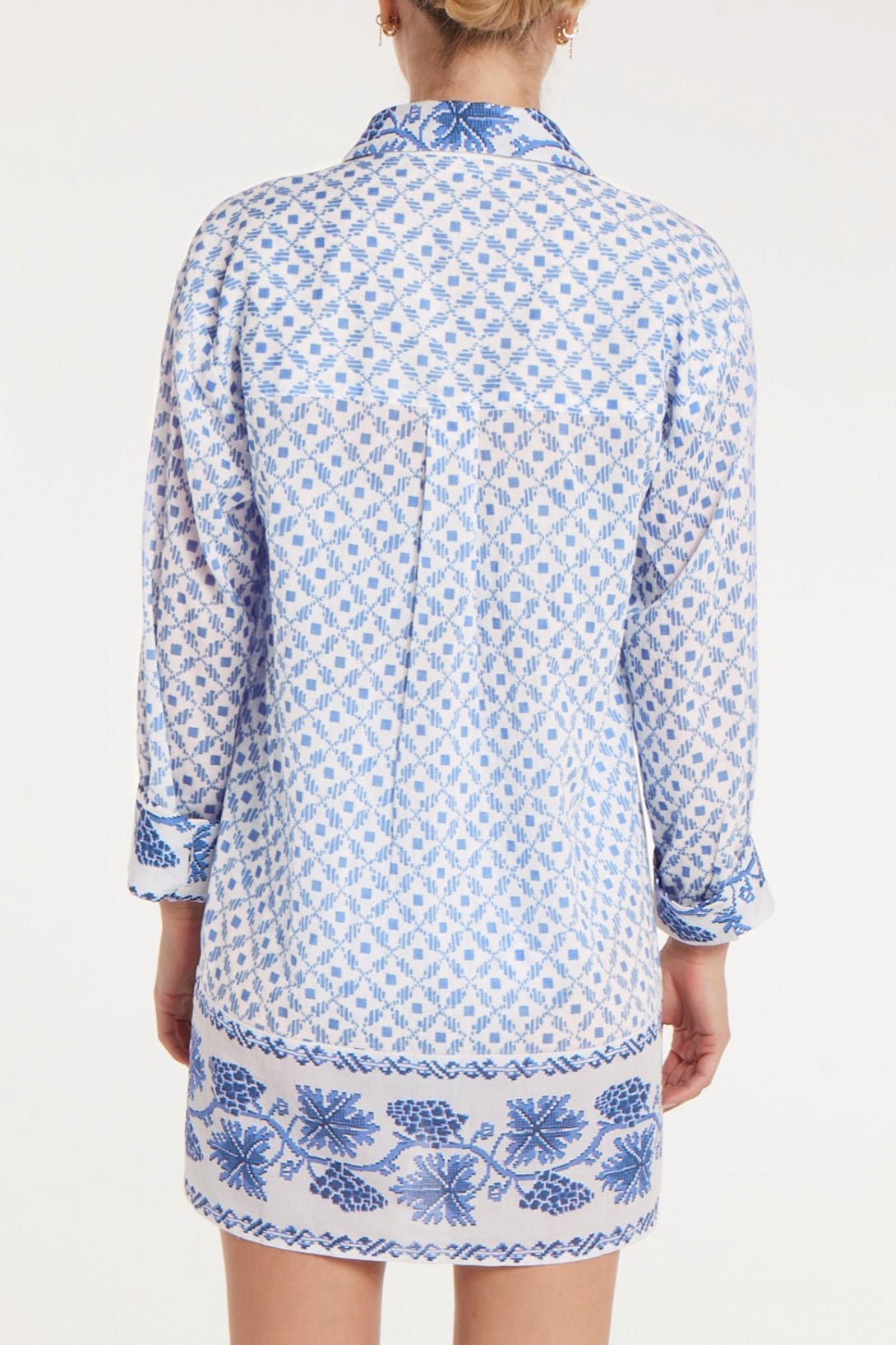 Marie Shirt Dress in Santorini Dots by Hermoza