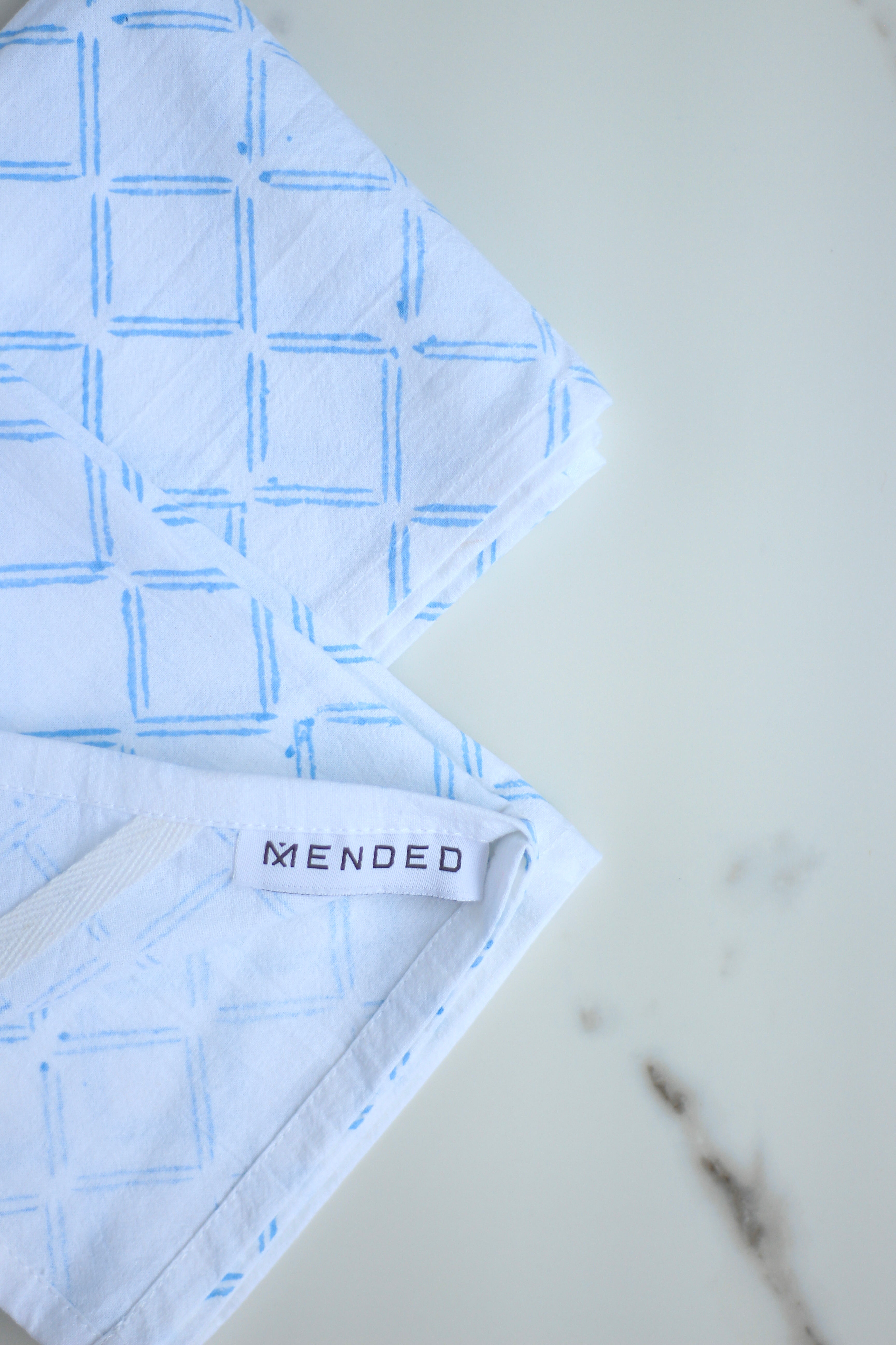 Tea Towel - Dash, Uniform Blue by Mended