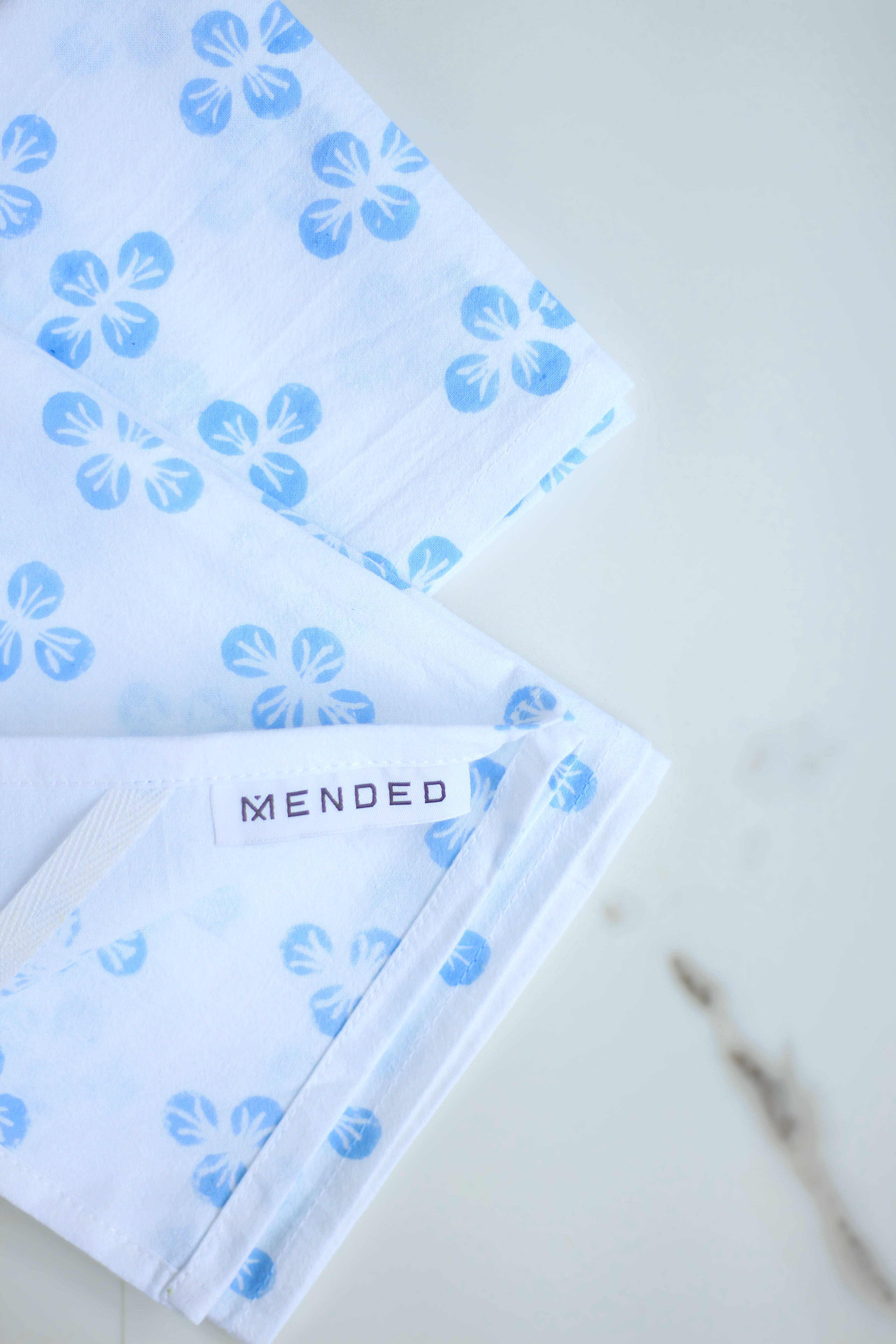 Tea Towel - Dogwood, Uniform Blue by Mended