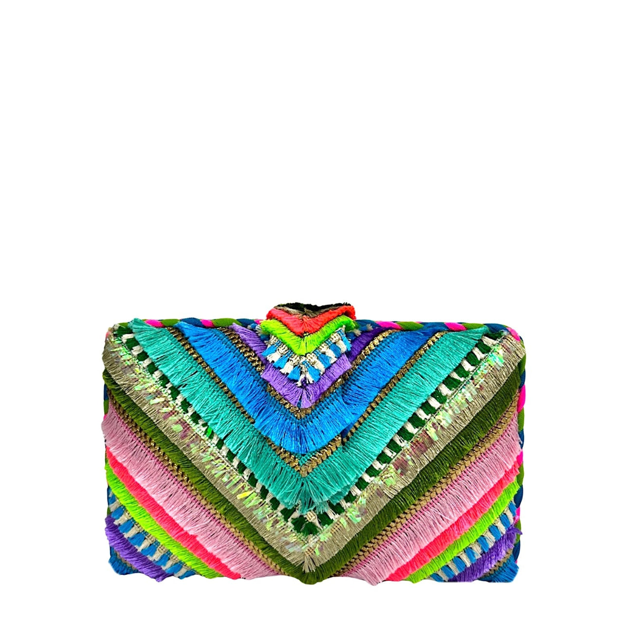 Tropical Frill Clutch by Simitri