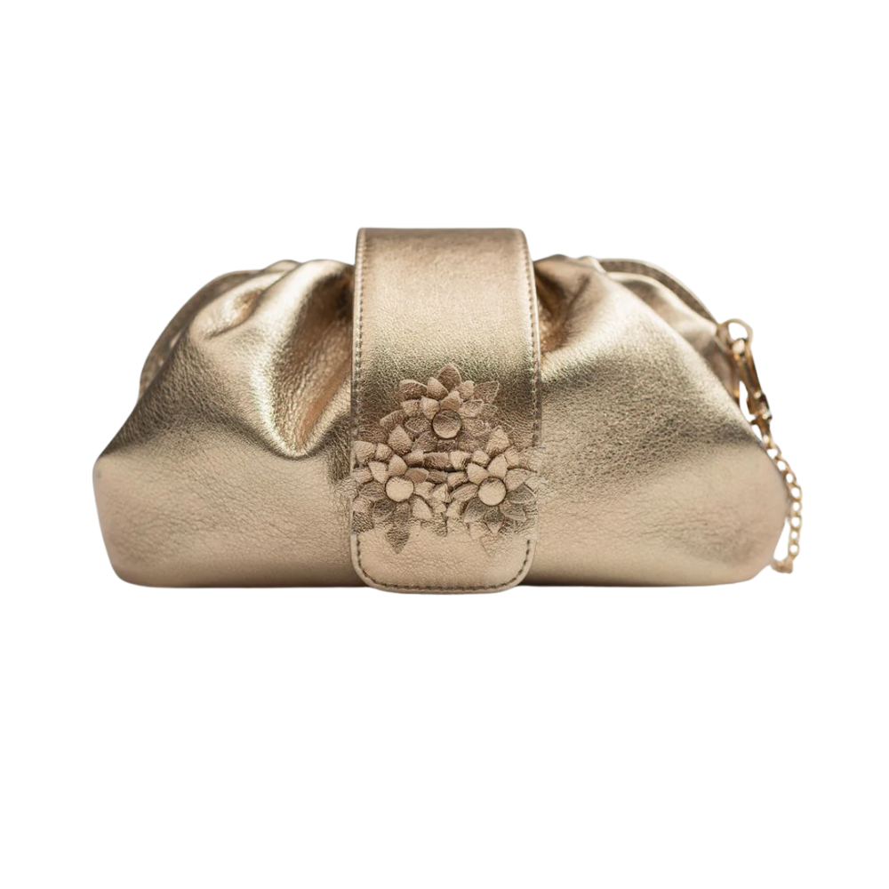 Julieta Clutch - Gold by Alma Caso