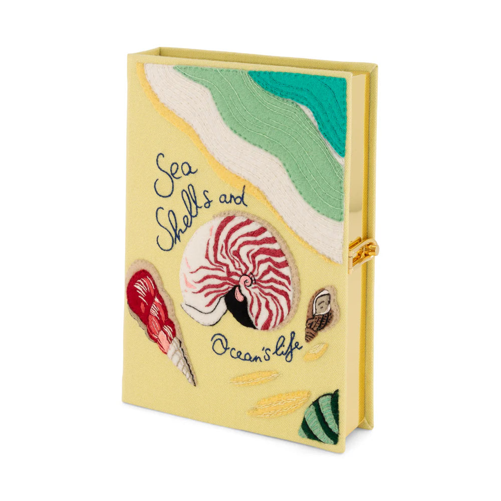 Seashells and Ocean's Life Book Clutch by Olympia Le-Tan