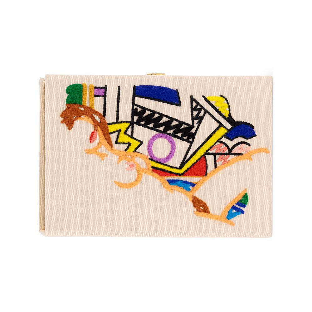 Monica Nude Book Clutch by Olympia Le-Tan