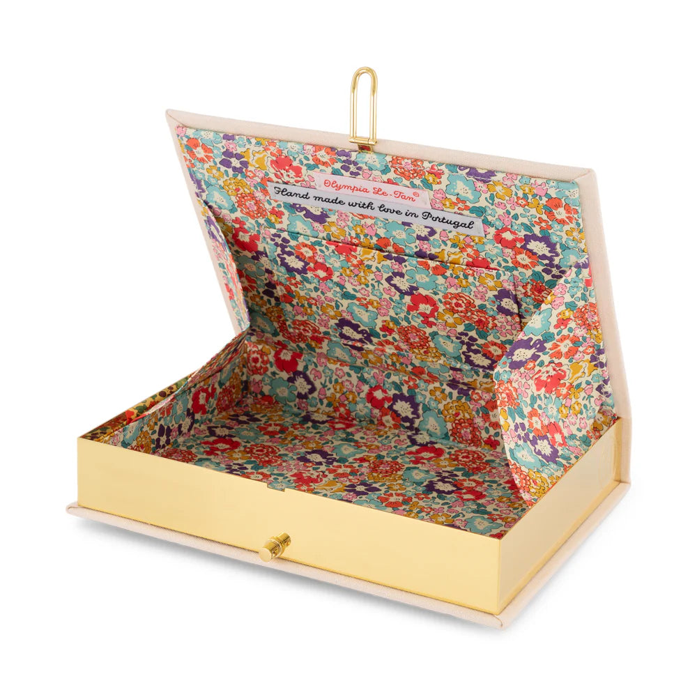 Monica Nude Book Clutch by Olympia Le-Tan