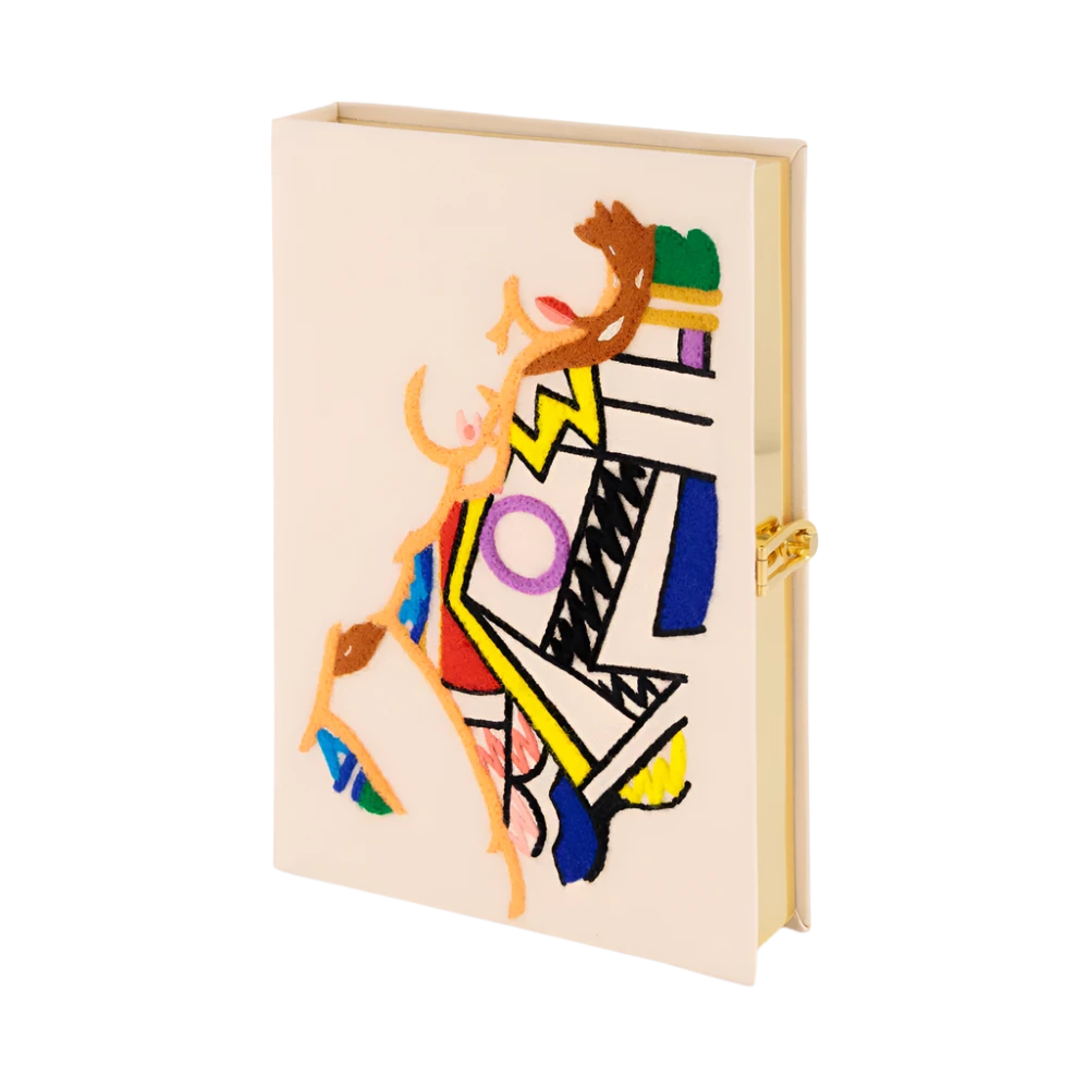 Monica Nude Book Clutch by Olympia Le-Tan