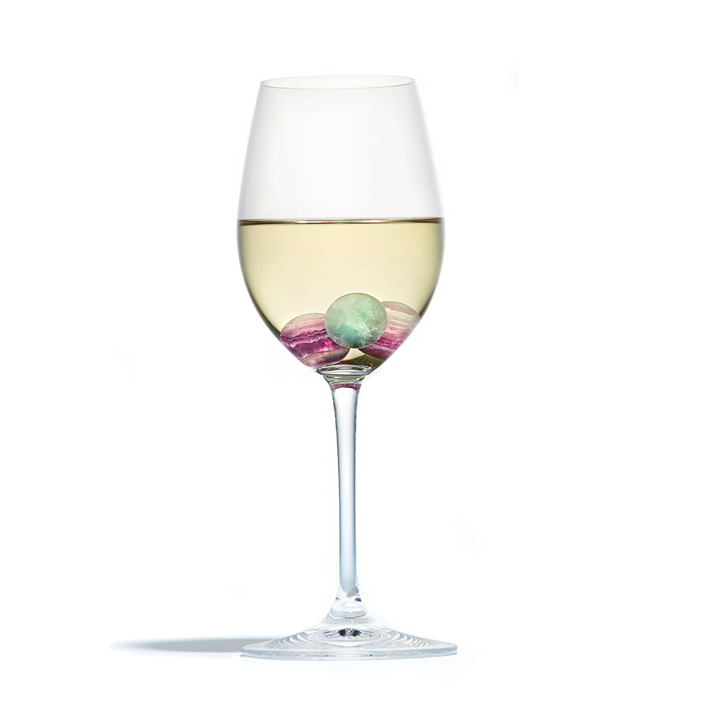 Vida Wine Gems, Flourite, Set of 6 by ANNA New York