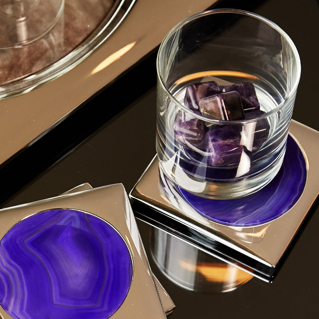 Vida Whisky Gems, Amethyst, Set of 6 by ANNA New York