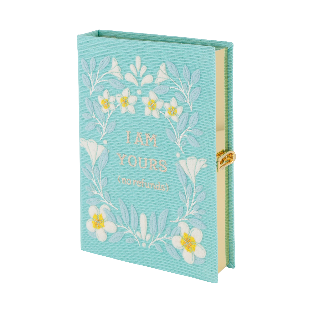 I am Yours (no refunds) Book Clutch by Olympia Le Tan