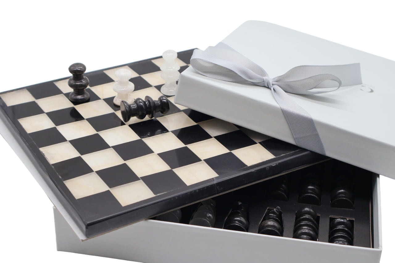 Chessboard - Blanco Negro by Agave