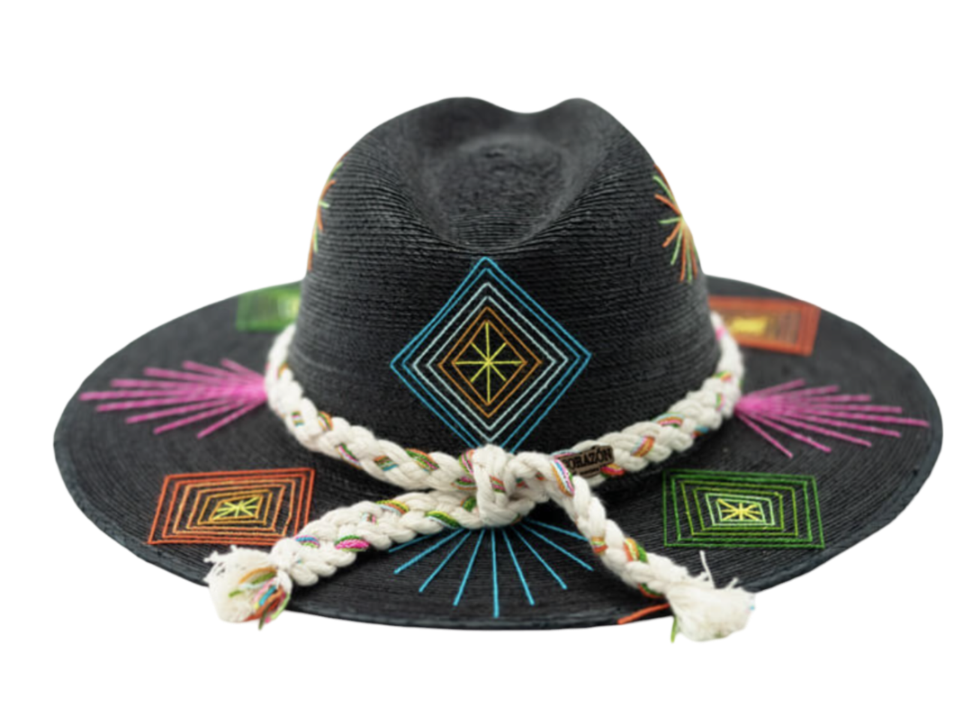 Exclusive Black Luanna Hat by Corazon Playero