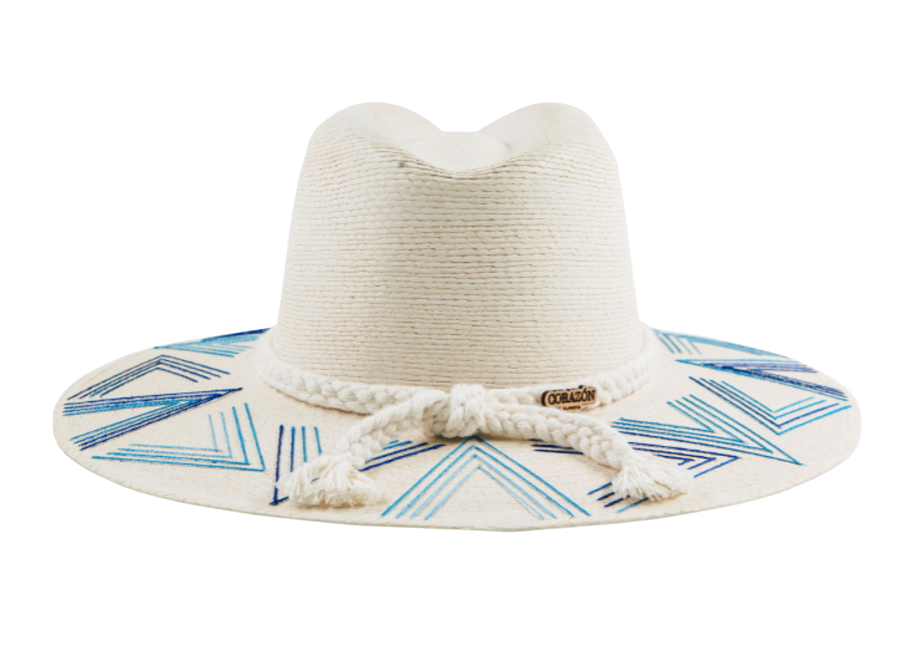 Malibu Blue Palm Hat | Handmade Beach Hat by Corazon Playero