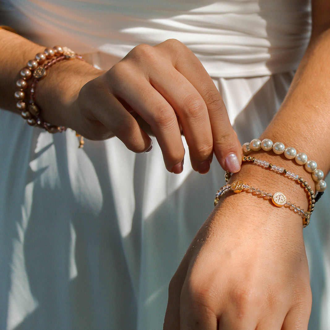 Bride Morse Code Bracelet by My Saint My Hero