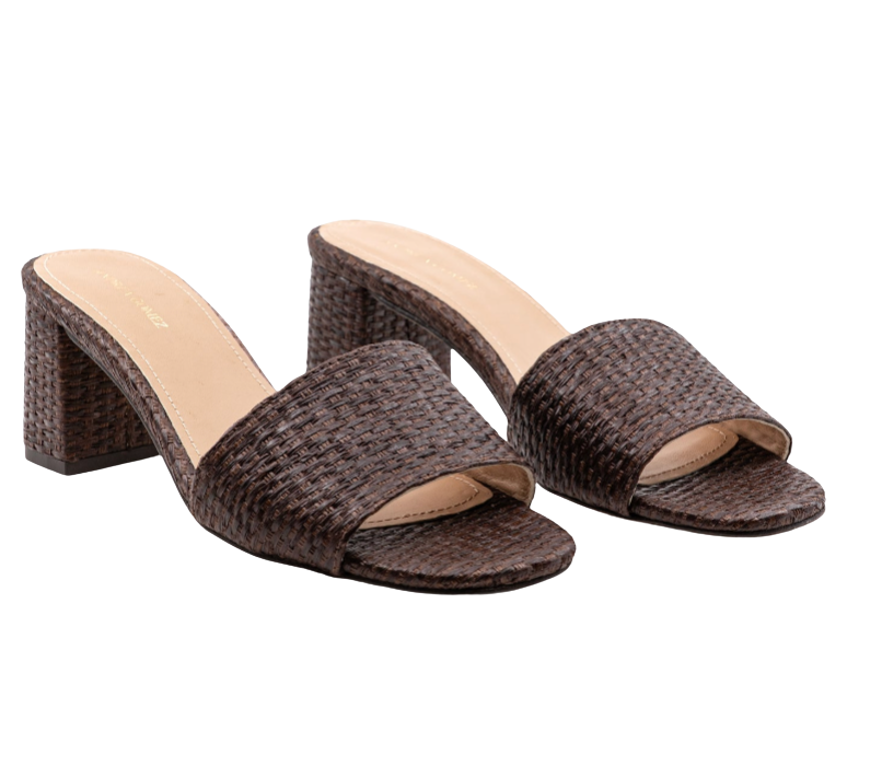 Claudia Raffia Mule by Andrea Gomez