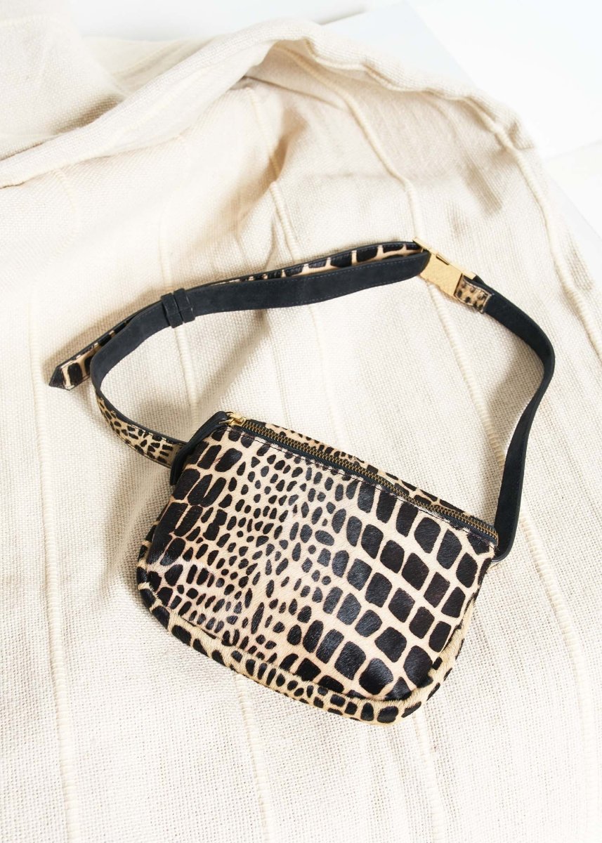 Calf Hair Bum Bag in Safari by Llani