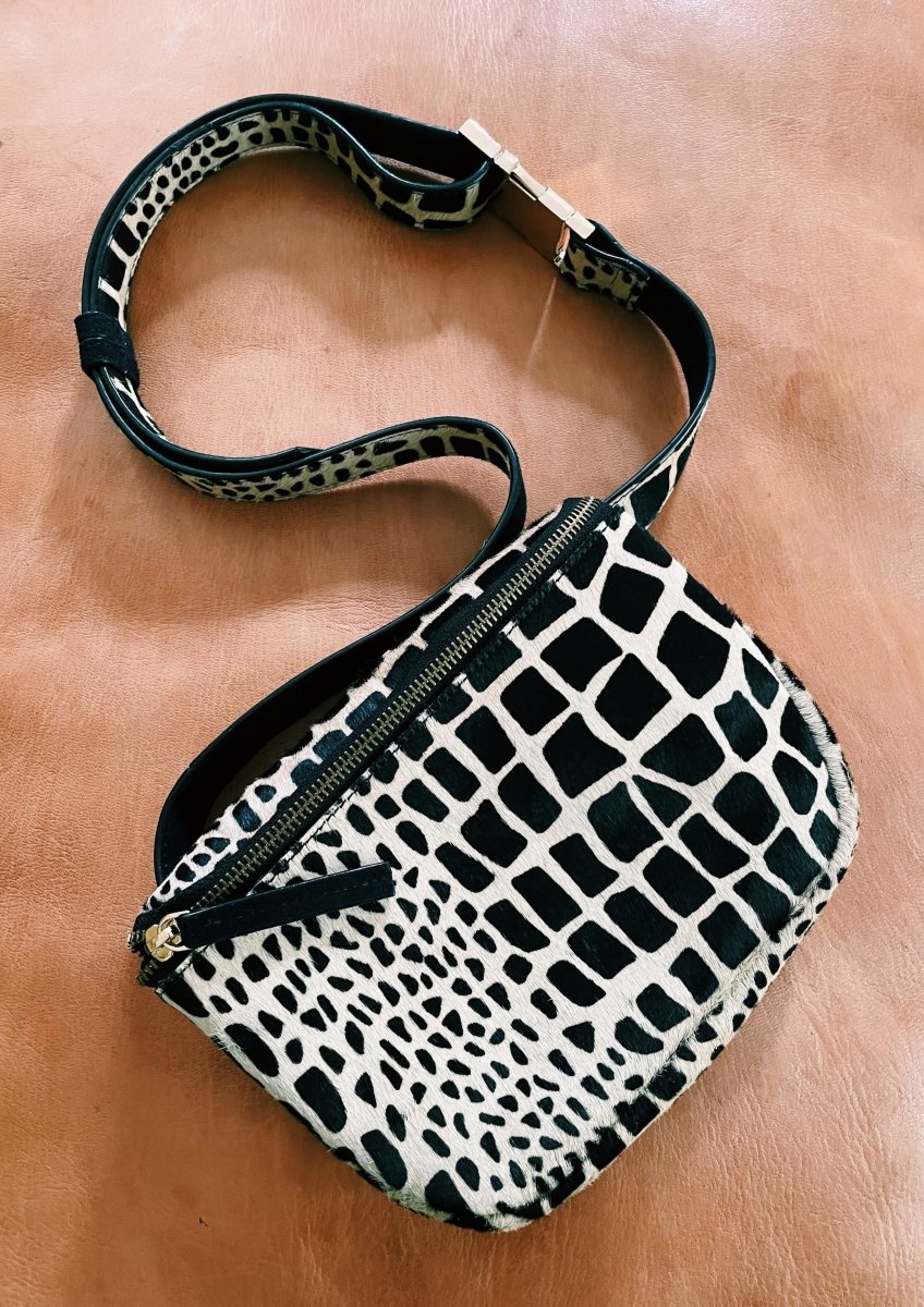 Calf Hair Bum Bag in Safari by Llani