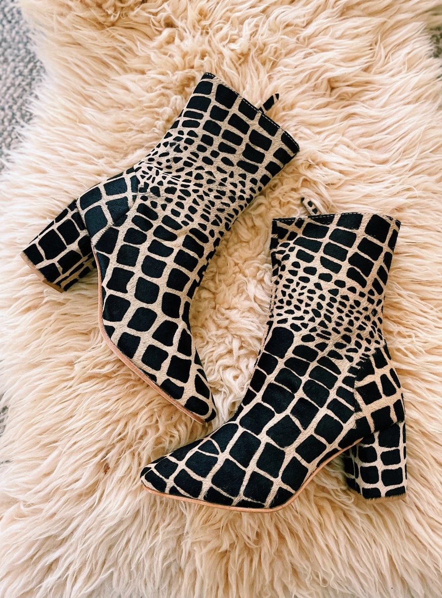 Calf Hair Modern Boot in Safari by Llani