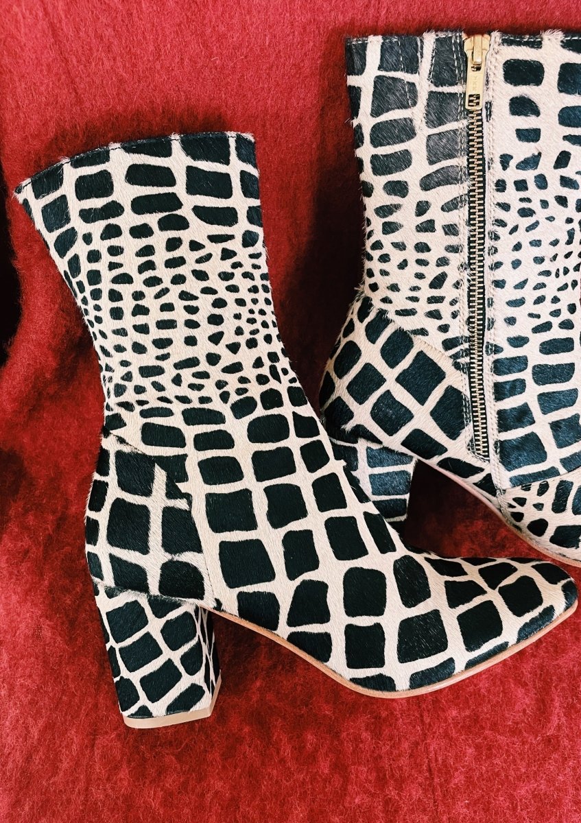 Calf Hair Modern Boot in Safari by Llani
