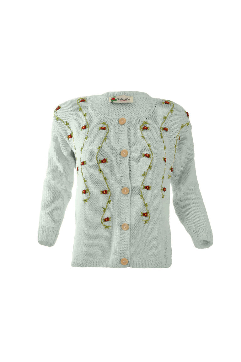 CLEMATIS COTTON CARDIGAN BY FANM MON
