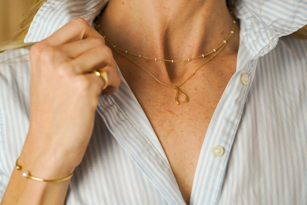 Wishbone Necklace by George Francis