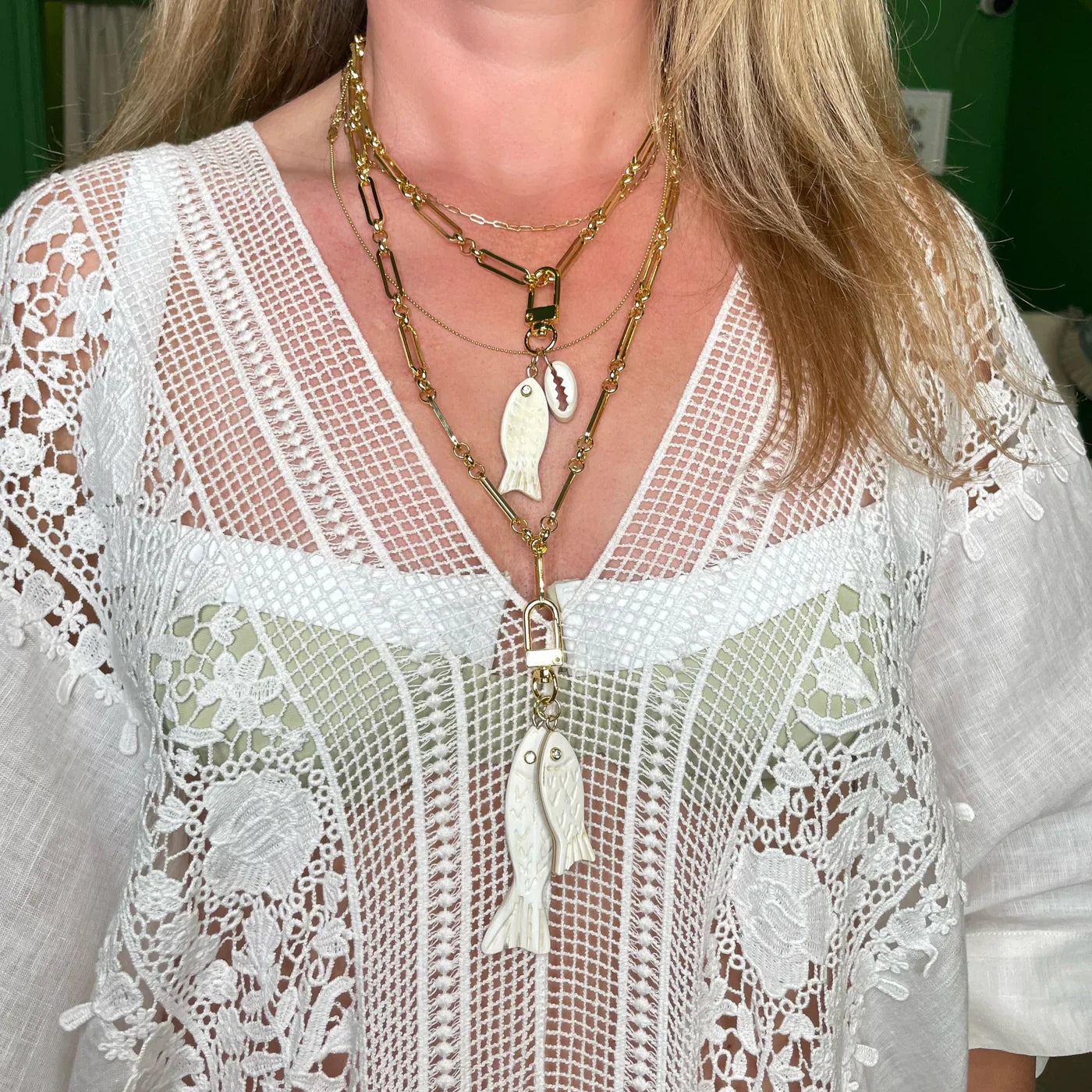 Double Fish Charm by Lilly Sisto x Akola