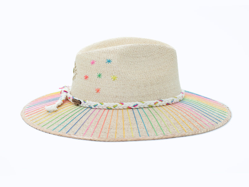 Evil Eye Confetti Cowboy Hat by Corazon Playero